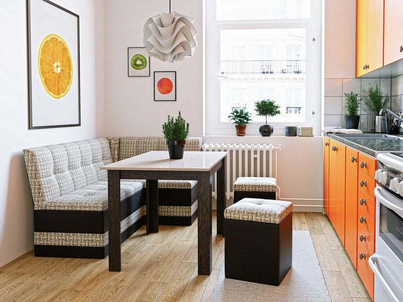 Обновите свою кухню диваном с ящиком для хранения — идеальное сочетание стиля и функциональности!